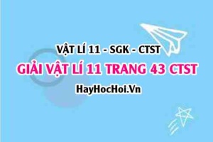 Giải Vật lí 11 trang 43 Chân trời sáng tạo SGK